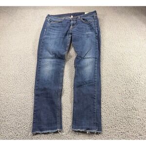 Rag & Bone Dre Slim Boyfriend Jeans Yesler Wash Raw Hem W1590K510YES Size 30